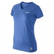 Nike PRO FITTED SS V-NECK 39 (W) VIBRANT BLUE