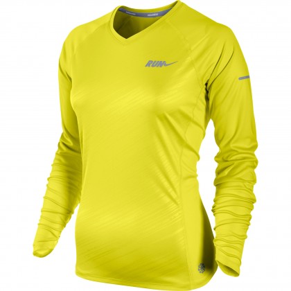 Nike Embossed Ls Top (W) Sonic Yellow