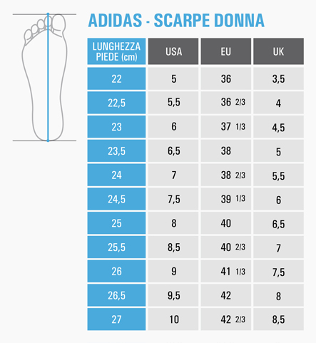 numeri scarpe adidas